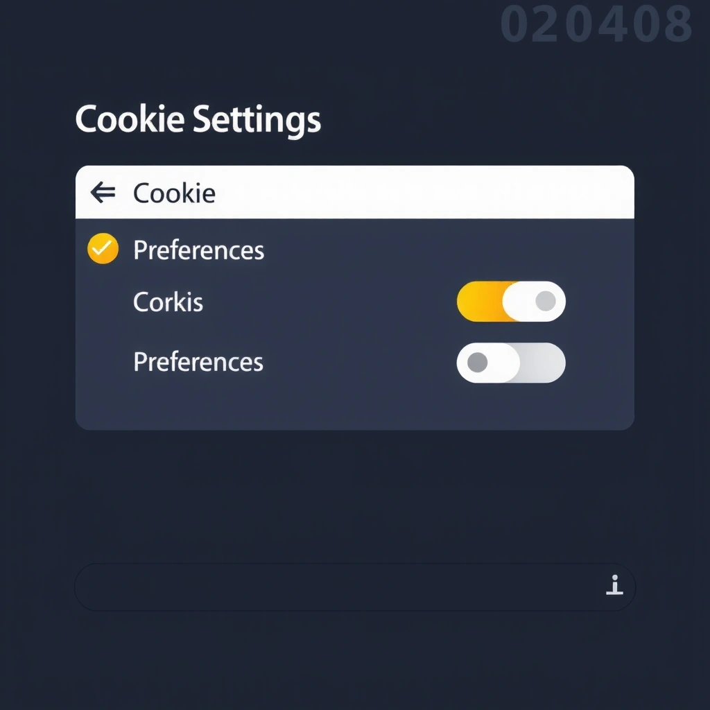 Cookie management interface showing user preferences