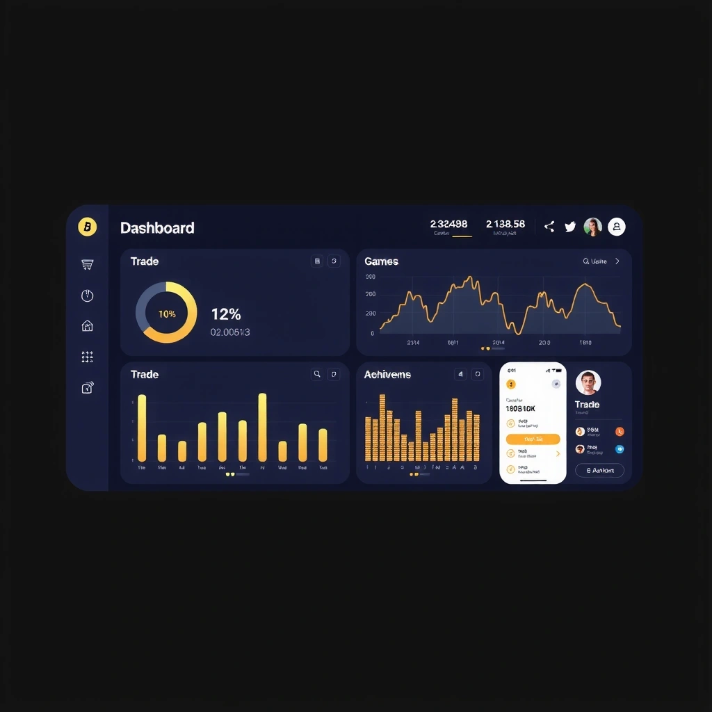 User dashboard showing game and trade interface